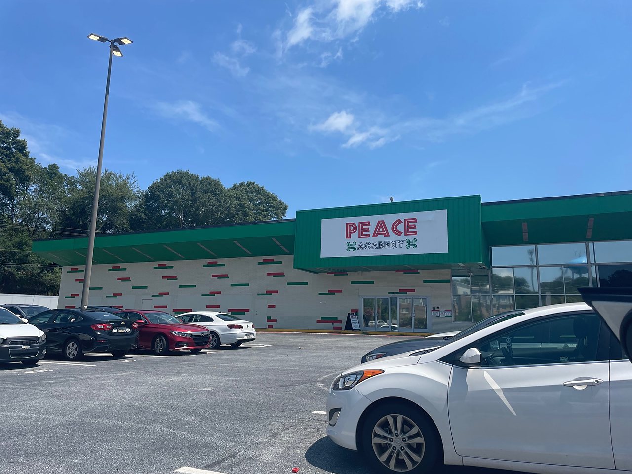 The same storefront on opening day